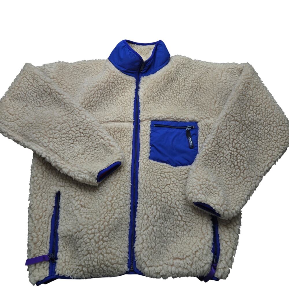 Vintage Patagonia Retro X Deep Pile 1980s Teddy Bear Fleece Men's XL Oatmeal